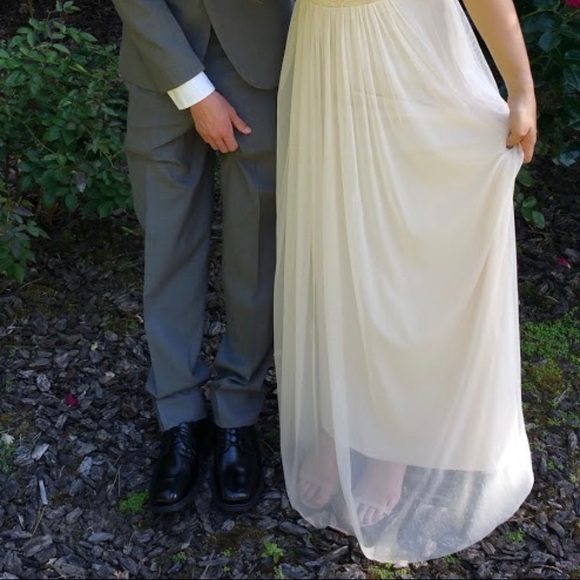 Floor Length Prom / Wedding Lace & Tulle Dress - Picture 4 of 5